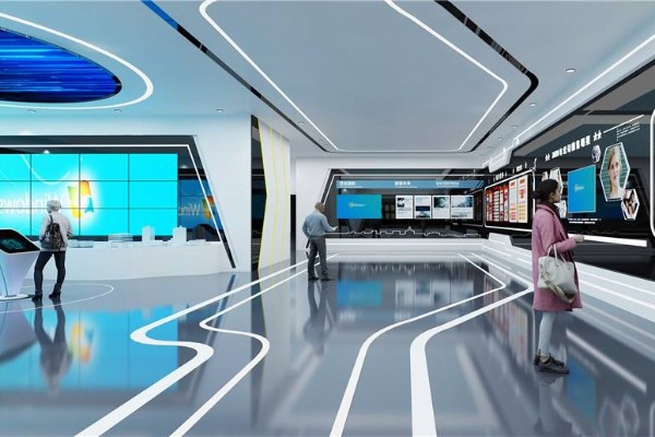 广州数字多媒体党建科普馆设计效果图
