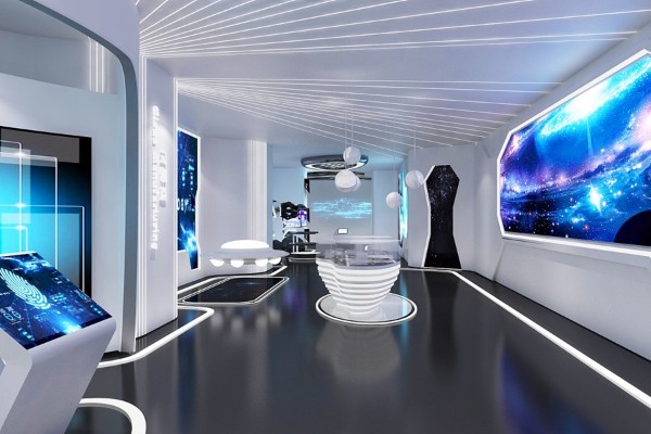 展厅建设公司职业学院智慧党建馆效果图设计图