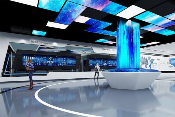 晋城线上党建展厅效果图设计图