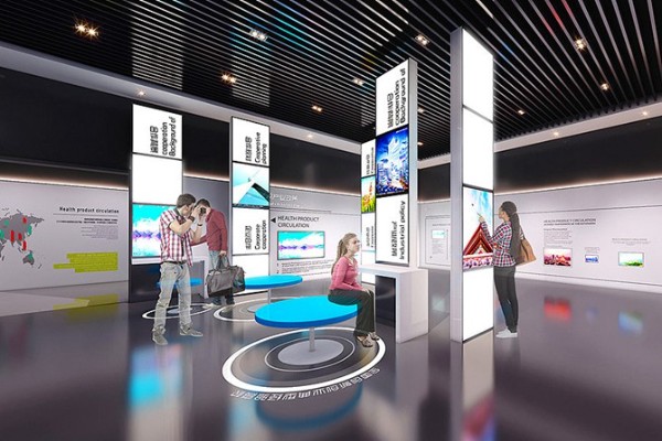 襄樊数字多媒体党建展览展厅设计效果图
