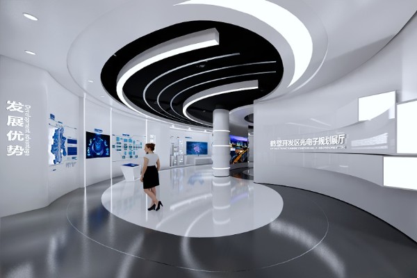 科技展厅设计公司党建创新实践基地效果图设计图