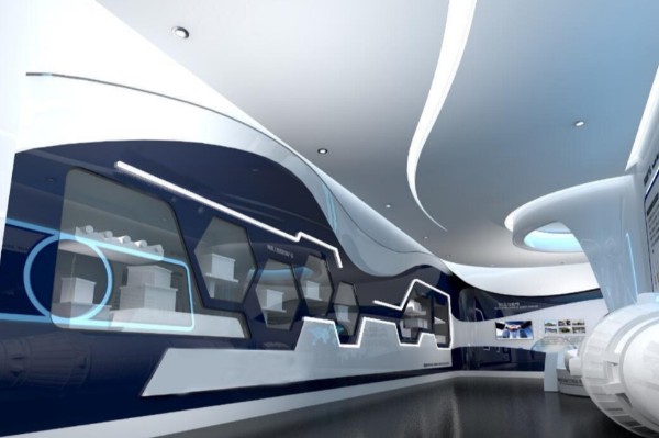 自贡数字多媒体声光电党建文化馆设计效果图