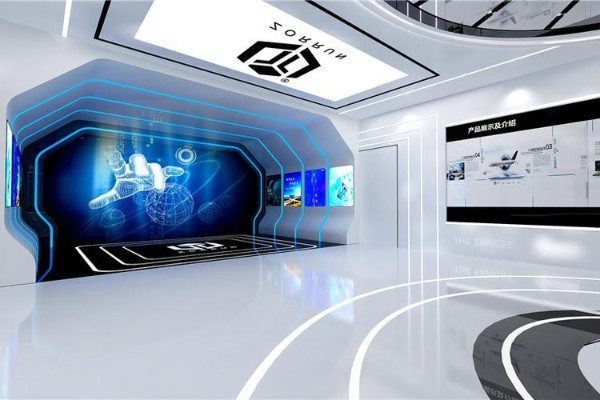 西安数字多媒体企业党建展厅设计效果图