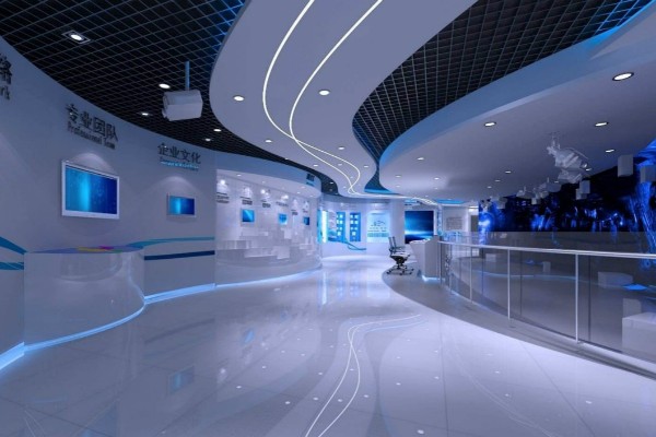 齐齐哈尔数字多媒体智慧党建展厅设计效果图