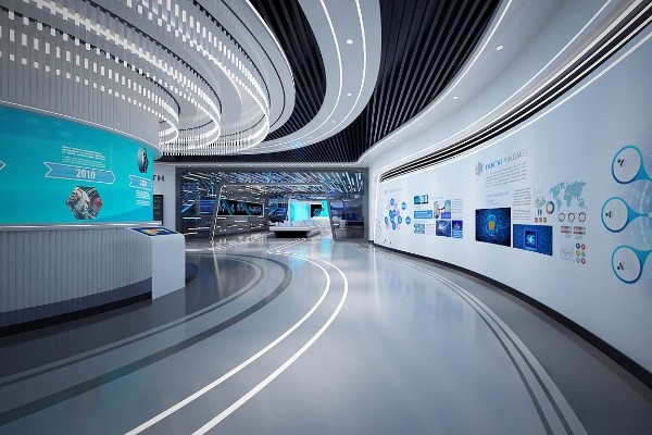 天津数字多媒体党建展厅设计效果图