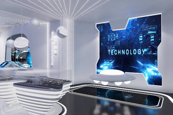 益阳数字多媒体党建荣誉室设计效果图