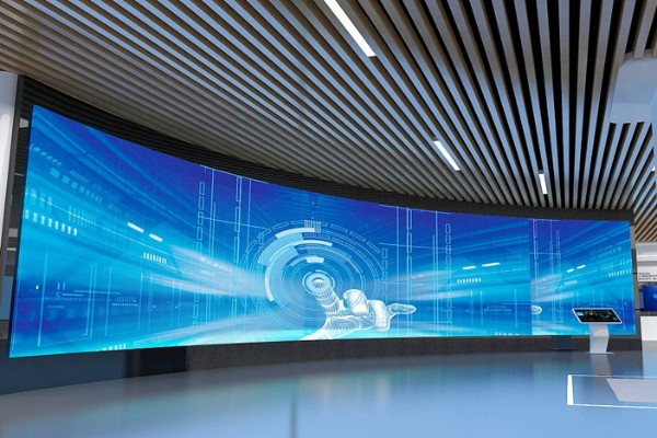 齐齐哈尔数字多媒体智慧党建展厅设计效果图