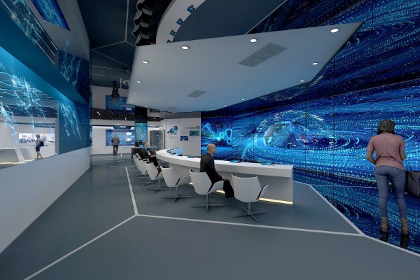 展览展示设计制作公司红色党建展厅效果图设计图