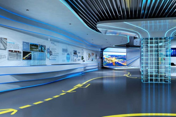 扬州数字多媒体现代化数字党建展厅设计效果图