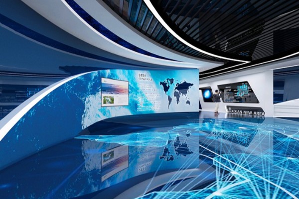 白山数字多媒体红色党建教育基地设计效果图