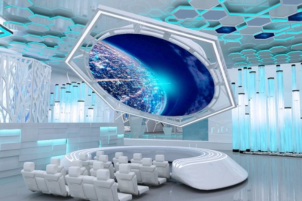 北海党建主题展厅展馆效果图设计图