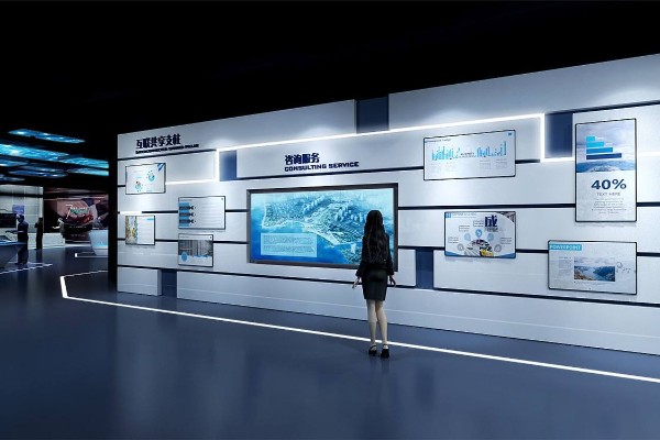 展览馆设计公司民营企业党建馆效果图设计图