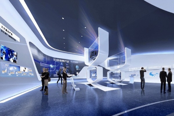 鹤岗数字多媒体智慧党建体验馆设计效果图