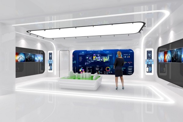 展台设计搭建公司党建馆效果图设计图