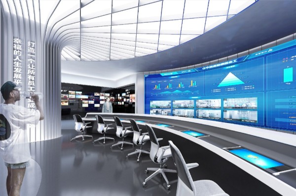 展台设计公司科普体验馆效果图设计图