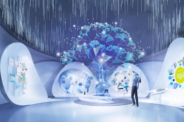 扬州数字多媒体现代化数字党建展厅设计效果图