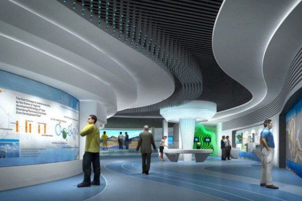 展台设计搭建公司党建馆效果图设计图