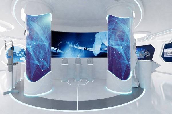 临夏数字多媒体红色党建馆设计效果图