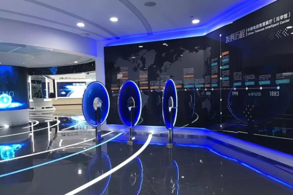 展馆设计施工一体化公司职业学院智慧党建馆效果图设计图