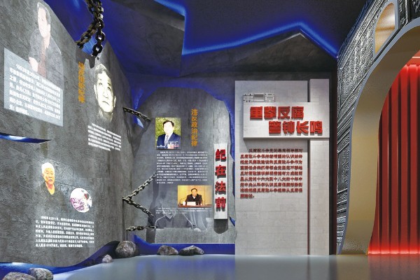 展览展会搭建公司党建博物馆效果图设计图