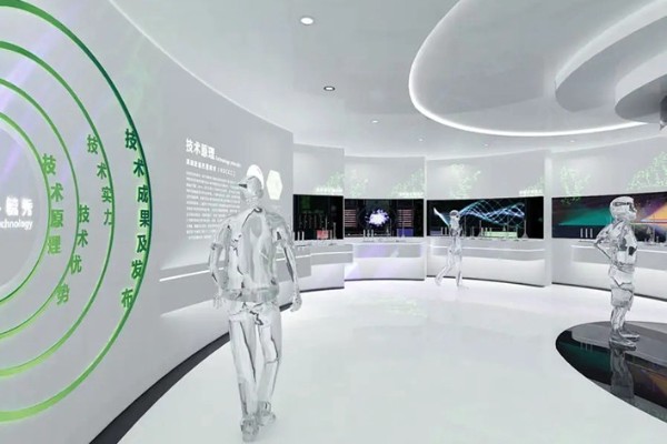 展览馆设计公司全息投影党建馆效果图设计图