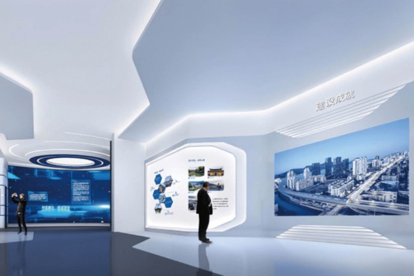 展台设计搭建公司党建馆效果图设计图