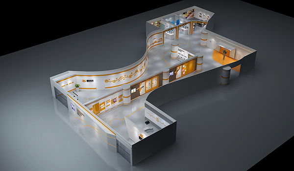 智能展厅展馆建设公司民防科普体验馆效果图设计图