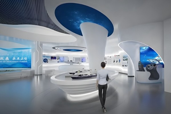 鹤岗数字多媒体智慧党建体验馆设计效果图