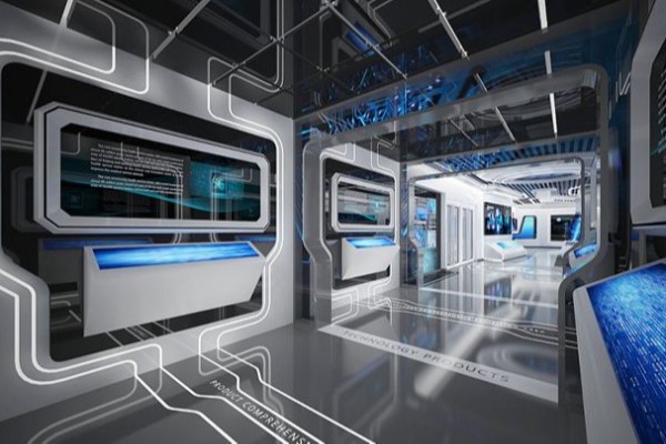 白山数字多媒体红色党建教育基地设计效果图