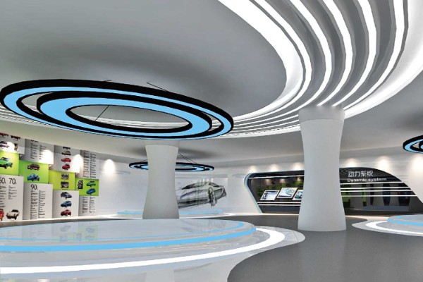 襄樊数字多媒体党建展览展厅设计效果图