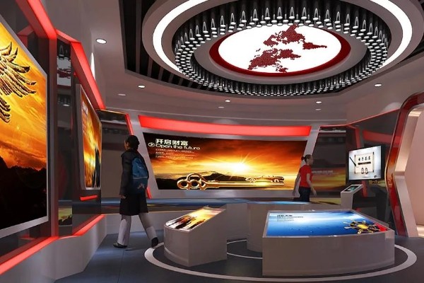 白银数字多媒体智慧党建展厅设计效果图