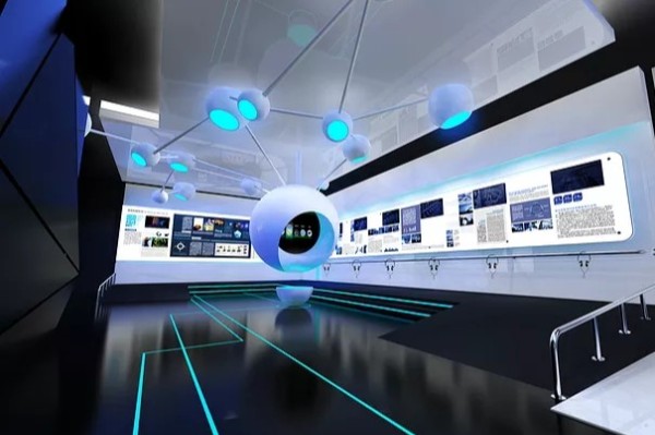 展台设计搭建公司党建馆效果图设计图