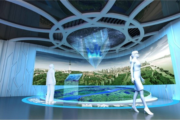 白银数字多媒体智慧党建展厅设计效果图