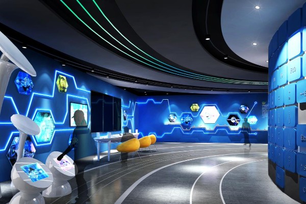 杭州数字多媒体声光电党建文化馆设计效果图