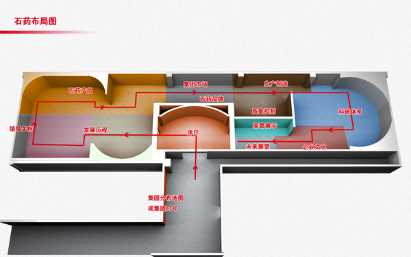 企业展馆展厅设计效果图设计图