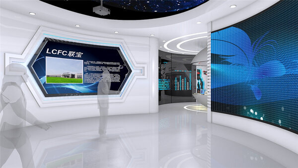 数字企业展厅效果图设计图