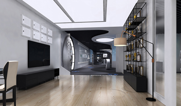 多媒体展厅中控设备效果图设计图