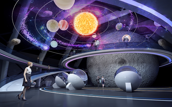 多媒体展示公司效果图设计图