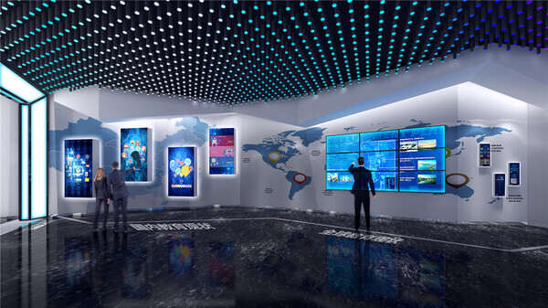 党建活动室效果图设计图