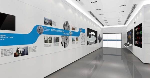 中控控制展厅效果图设计图