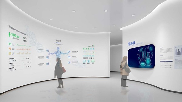 展厅设计制作公司党群服务中心效果图设计图